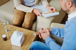 Man receiving medication therapy management