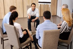 Group therapy at PACE Mental Health Houston
