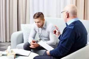 Male patient wonders how he can find the best psychiatrist in Houston